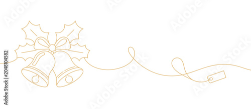 Abstract Floral Black Background with Gold Ribbon and Decorative Holiday Design