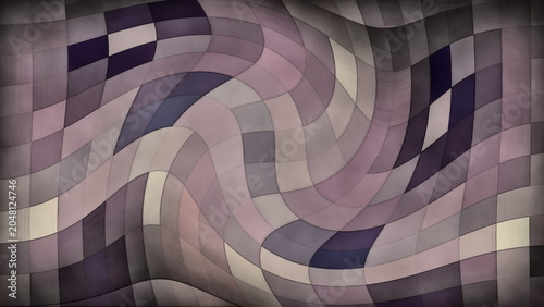 Abstract Curved Mosaic Pattern Background with Soft Purple Tones and Geometric Design