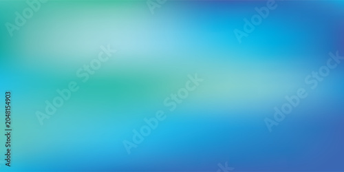 Abstract background vector Smooth color gradient mesh blue sky and blue ocean with green color.