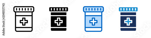 Foto Drugs Icon Collection With Multiple Styles