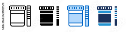 Fotografía Urine Test Icon Collection With Multiple Styles