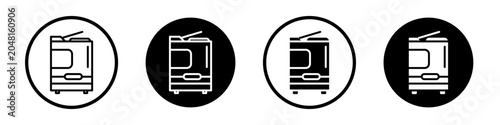 Quadro su tela Office printer icons pack in black and white versions for web.