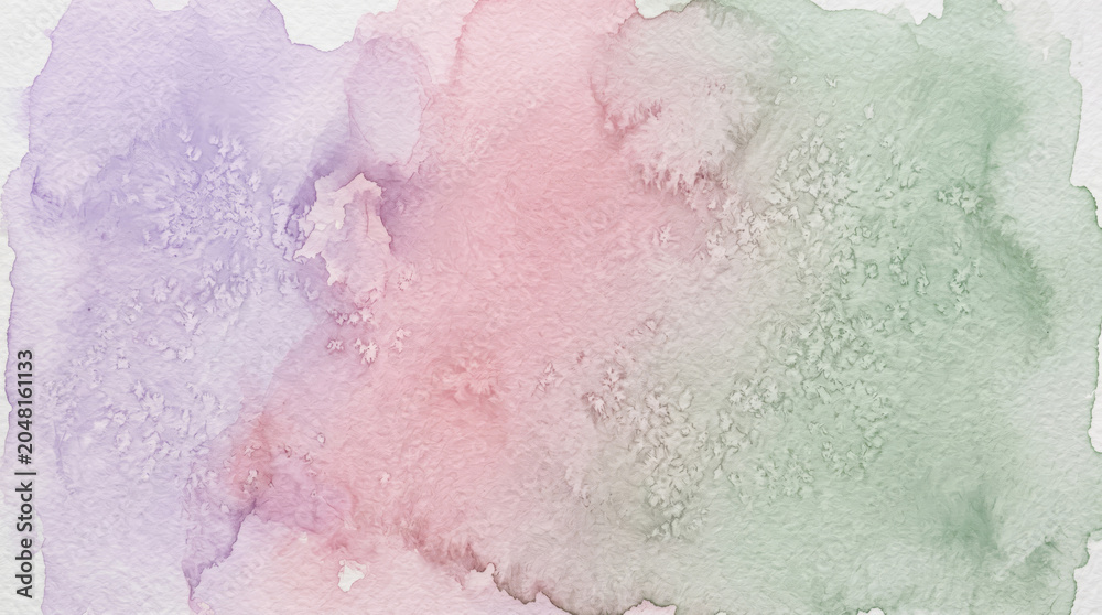 Fototapeta premium Soft Abstract Watercolor Ombre Gradient Background on Textured Paper