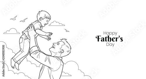 Happy Father's Day Quote Design