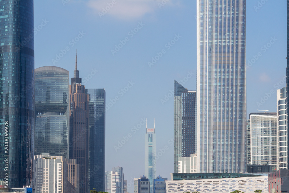 Obraz premium skyscrapers in Guangzhou’s Zhujiang New Town CBD