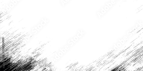 Quadro em tela Vector illustration of a white grunge background with diagonal black sketch line