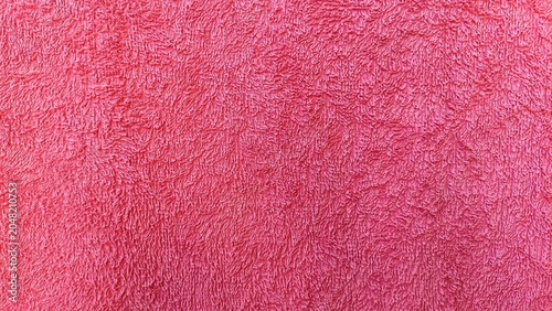 Fotografía Detail photo of pink towel surface