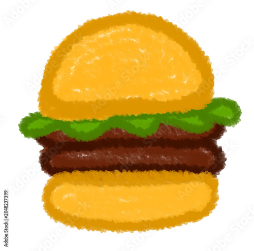 Delicious Burger Fast Food Artwork