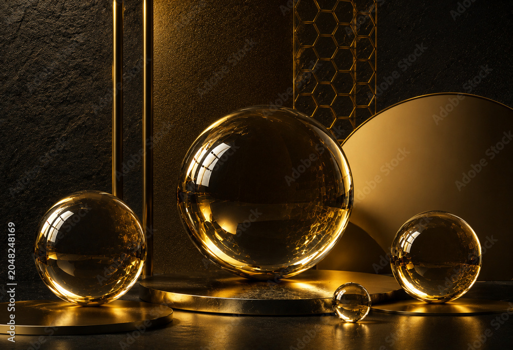 Obraz premium 金色の水晶