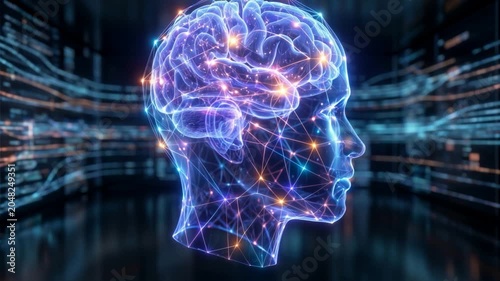 AI Brain Machine Learning Technology 4K 15