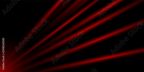 Tableau sur toile Top red light fast speed motion on black technology data template network