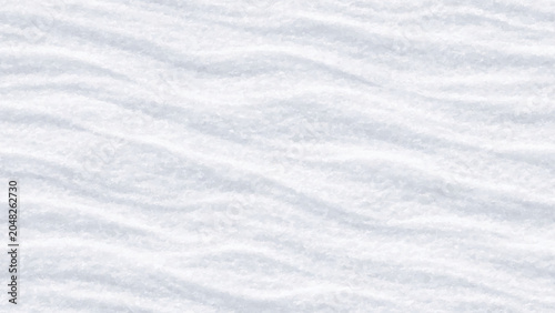 Obraz na plátne Snow texture with undulating waves, a white winter background.