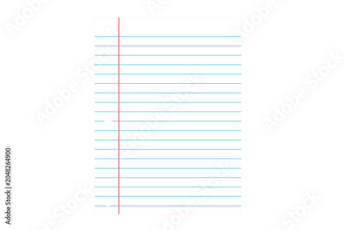 Photos Graphic illustration of lined notebook paper background template with notebook t