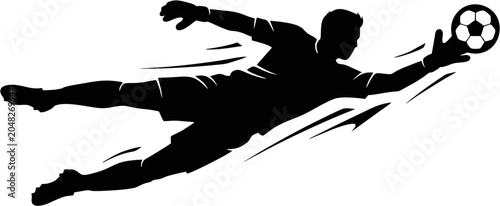 vector silhouette of a man