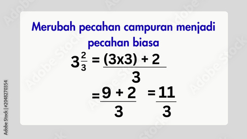 Bild auf Leinwand Clear mathematical explanation demonstrating the step-by-step process of convert