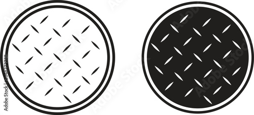 Obraz na plátně Anti skid feet icon vector collection