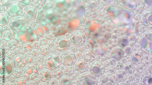 Colorful Soap Bubbles Macro Abstract Background