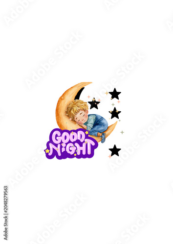 Good night stickers 