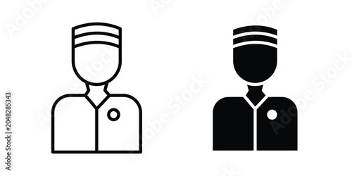 Valokuva Porter icon pack in black vector type