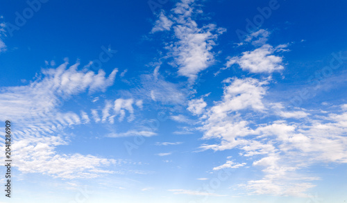 Bild auf Leinwand Clouds sky background texture blue