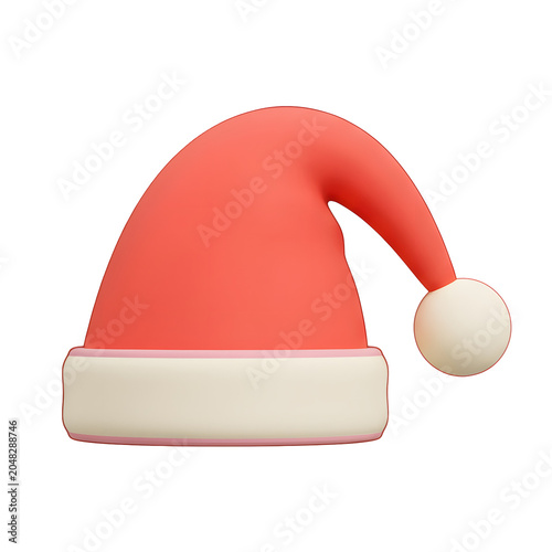 3D Render of a Santa Hat
