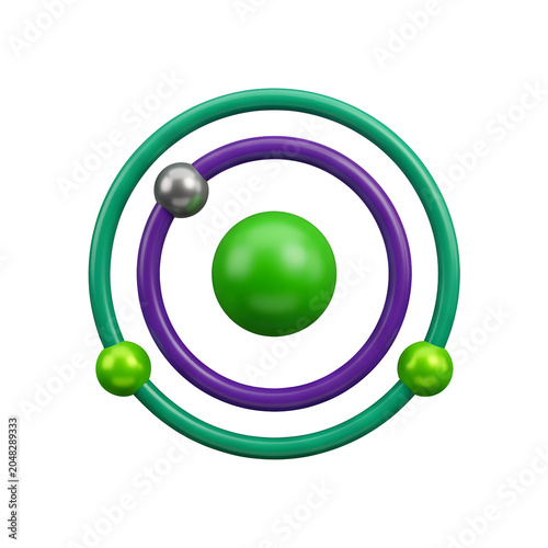 Abstract Atom Model with Orbiting Spheres