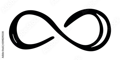 Konstfotografi Hand drawn infinity sign Eternal limitless unlimited infinite forever symbol Cyc