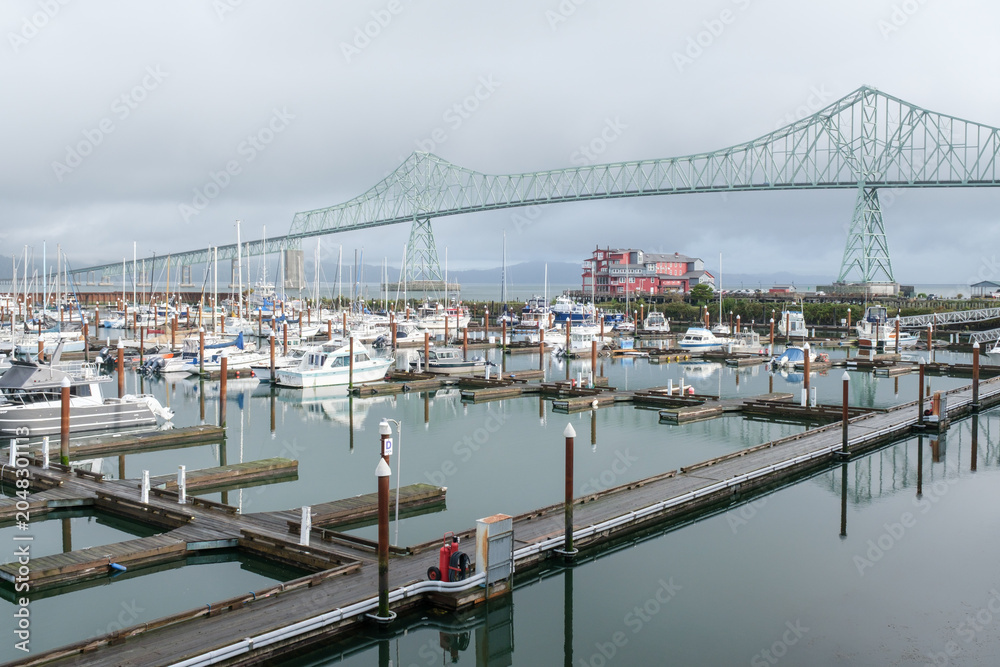 Obraz premium Seaside scenery in Astoria, Oregon, USA
