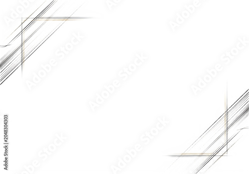 Εκτύπωση καμβά Minimalist abstract gold accent lines on white background modern design
