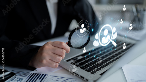 Konstfotografi Concept of global talent acquisition and human resources