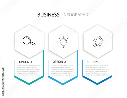 business design infographic, banner, template, timeline, 4 option.