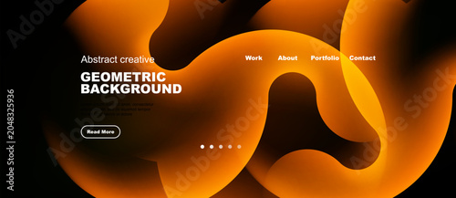 Fotografie Abstract orange design