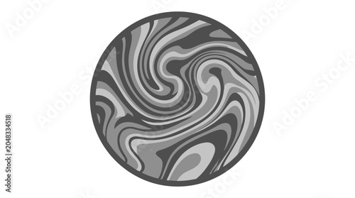 Bold circular marble texture with thick flowing swirls.