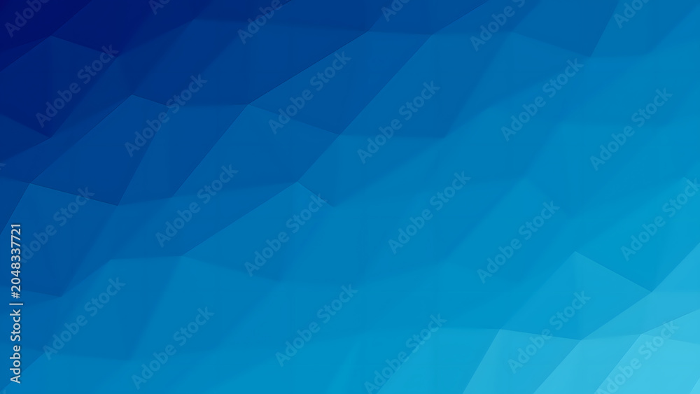 Obraz premium Abstract Blue Low Poly Geometric Background With Polygon Pattern