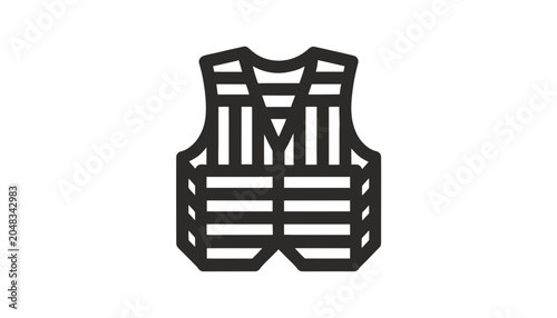 Foto Bulletproof Vest Icon Vector Graphic Design