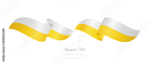 Foto Vatican flag ribbon vector illustration