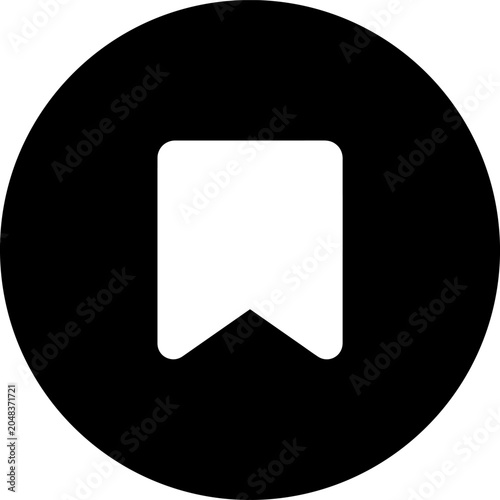 Photos Modern save bookmark icon for social media tools, symbolizing digital content cu