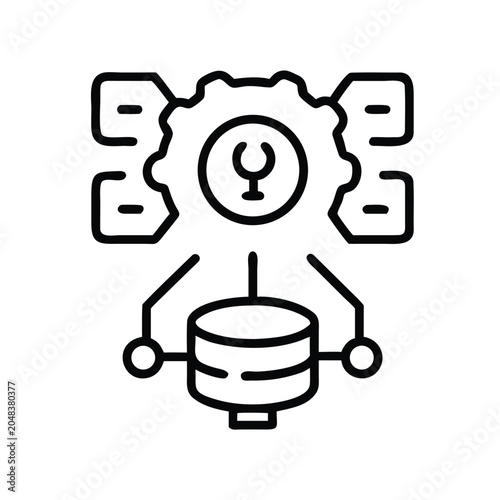 hand drawn vector illustration of a creative idea icon