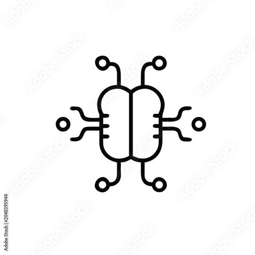 abstract robot vector