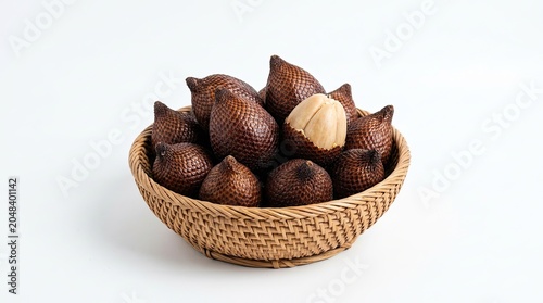 hazelnuts in a basket