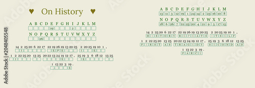 Εκτύπωση καμβά Artistic textual representation of history quotes on a light background with cop