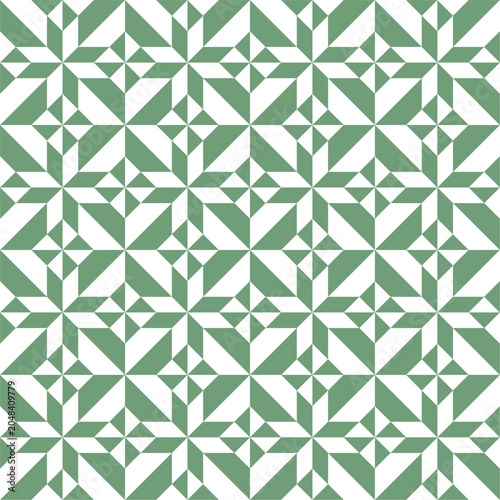 Geometric Star Quilt Pattern Seamless Background