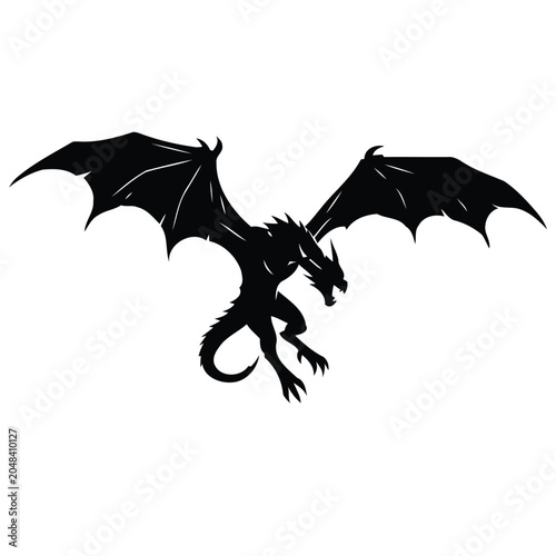 Photos Dark Fantasy Monster Silhouette Vector Set Demon Beast Boss Character Collection