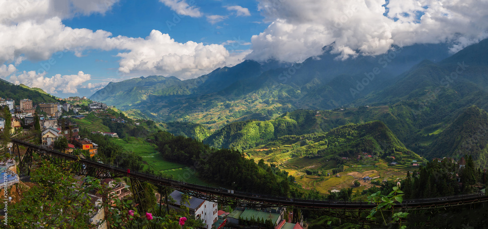 Fototapeta premium Natural and urban views of Vietnam