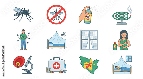 Tableau sur toile Mosquito Control Methods and Prevention Strategies