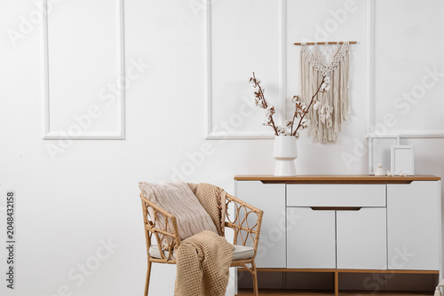 Interior of light living ro...
