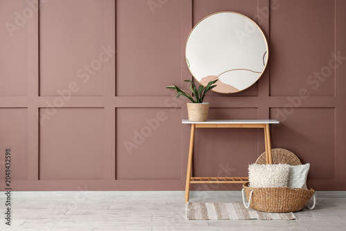 Stylish interior of living ...