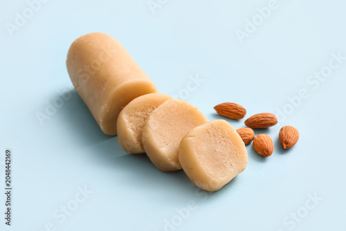Tasty marzipan and almond n...