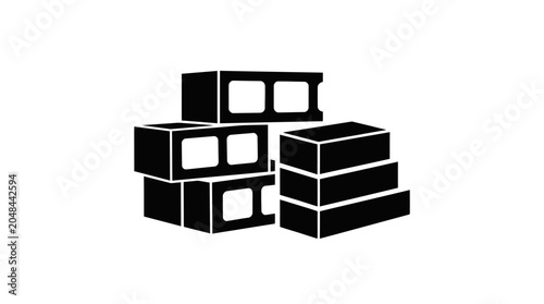 Concrete Blocks and Bricks Construction Materials