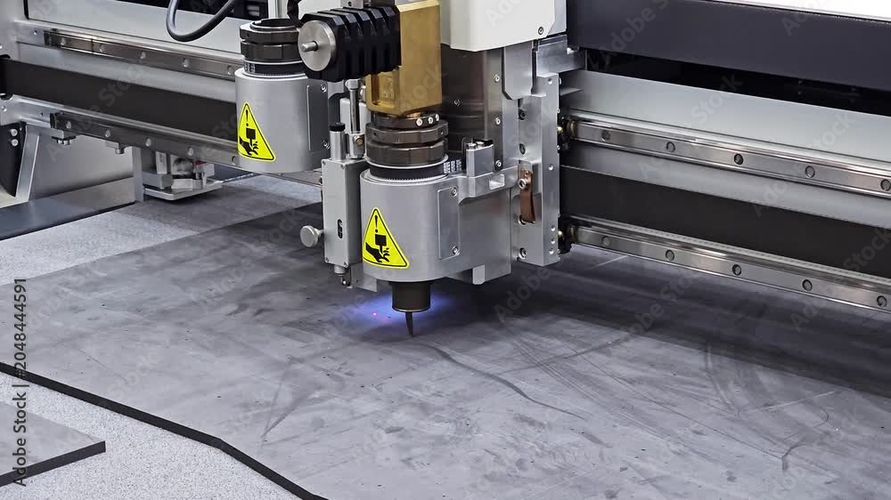 CNC Flatbed Cutting Machine Processing Industrial Material with ...